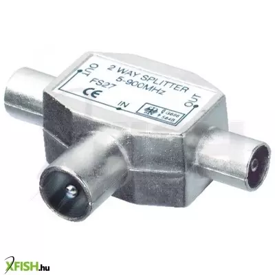 Use bliszter home fs 28x koax elosztó, 1 dugó - 2 aljzat, fém