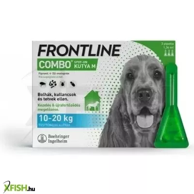Frontline combo kutya M 10-20 kg 1,34 ml 3x