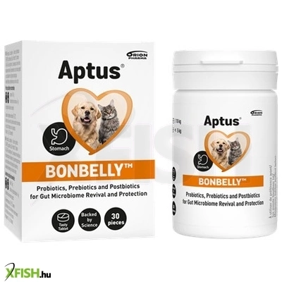 Aptus Bonbelly Probiotikum Tabletta Kutyák Macskák Részére 30db/csomag