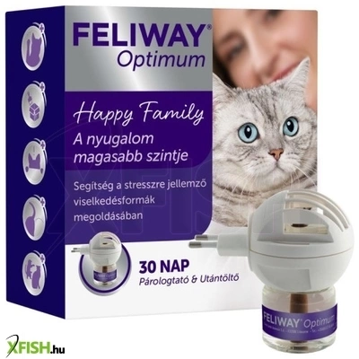 Feliway Optimum Párologtató Készülék És Utántöltő Szett Macskáknak 48ml