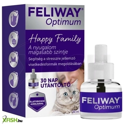 Feliway Optimum Utántöltő Macskák Részére 48ml