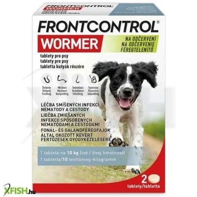 Frontcontrol Wormer Féreghajtó Tabletta Kutyák Részére 2db/csomag