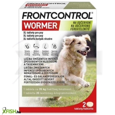 Frontcontrol Wormer XL Féreghatjó Tabletta Kutyák Részére 2db/csomag