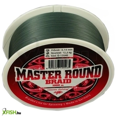 Giants Fishing Master Round Braid Fonott Zsinór 1000m 0.35mm 39.8Kg