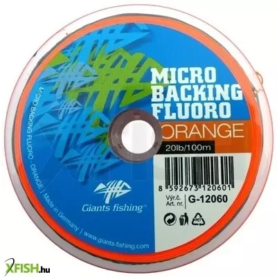 Giants Fishing Micro Backing Fluoro-Orange 20lb/100m legyező zsinór