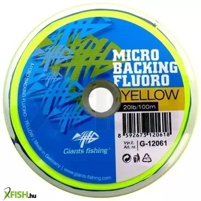Giants Fishing Micro Backing Fluoro-Yellow 20lb/100m legyező zsinór