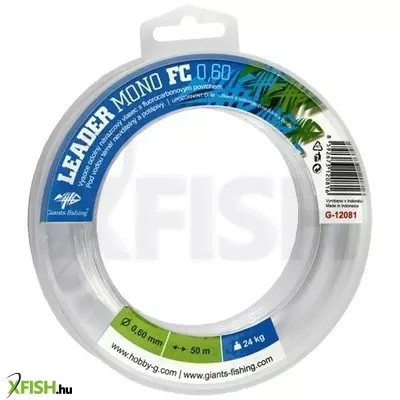 Giants Fishing Mono Leader Extra Erős Monofil Előkezsinór 50m 0,45mm 15Kg