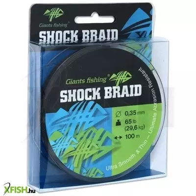 Giants Fishing Shock Braid Fonott Zsinór 100m 0,35mm 29,6Kg