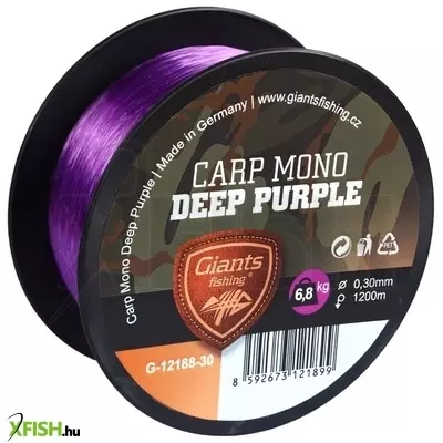 Giants Fishing Carp Mono Deep Purple Monofil Zsinór 1200m 0.28mm 6.0Kg