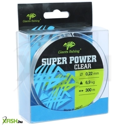 Giants Fishing Super Power Clear Monofil Zsinór 300m 0.30mm 12.6Kg