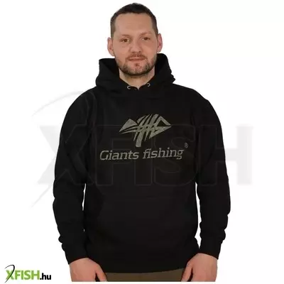 Giants Fishing Mikina Fekete Kapucnis Melegítő Felső Xxxl