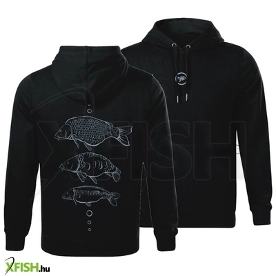 Giants Fishing Mikina Három Ponty Mintás Horgász Pulóver Xxxl