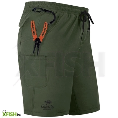 Giants Fishing Quick Dry Short Horgász Rövidnadrág Sötét Zöld S