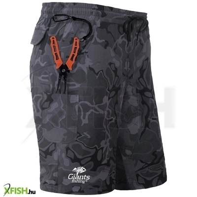 Giants Fishing Quick Dry Short Horgász Rövidnadrág Szürke Terep Mintás M