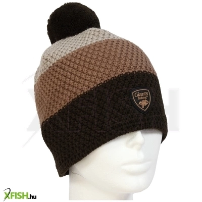 Giants Fishing Téli Férfi Horgász Sapka Háromszínű Pomponnal
