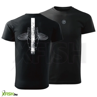 Giants Fishing Ponty Mintás Horgász Póló Fekete Xxl