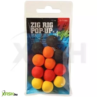 Giants Fishing Lebegő hab Zig-Rig bojli Zig Rig Pop-Up 10mm mix color, 12db