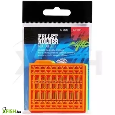Giants Fishing Pellet stopper Pellet Holder Mix Colour (narancssárga, sárga, piros), 3 csomag.