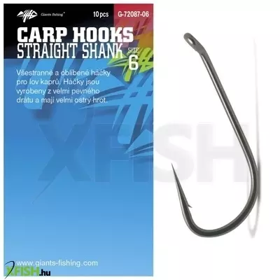Giants Fishing pontyozó horog Straight Shank 10db/cs 2-es