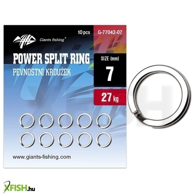 Giants Fishing Power Split Ring Gyűrűk 8mm 39Kg 10db/csomag