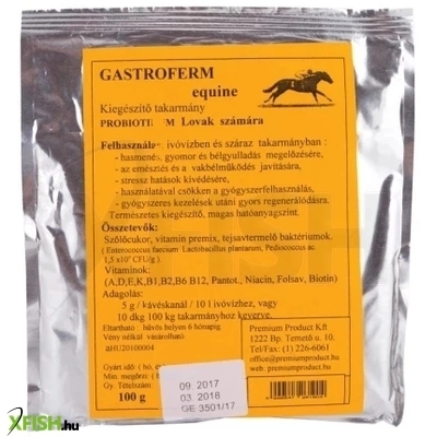 Gastroferm Equine Probiotikum Lovak Részére 100g
