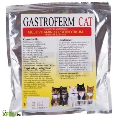 Gastroferm Cat Emésztést Segítő Por Macskáknak 100g
