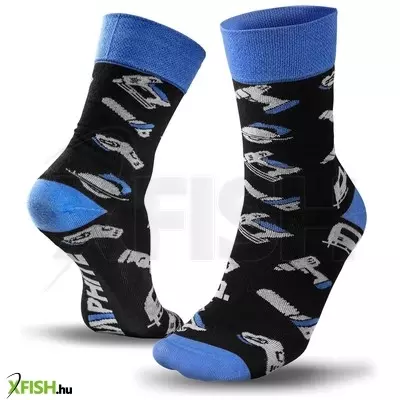 Neotools munkazokni, 80% pamut, szerszám mintás 39-42, kék/fekete, graphite