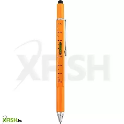 Neotools fém golyóstoll, 5az1-ben, mérőléc, golyóstoll, vízmérték, érintőceruza, csavarhúzó