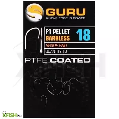 Guru F1 Pellet Hook Horogpelletes Szakáll Nélküli Horog Size 18