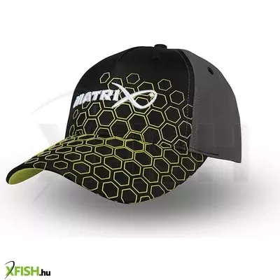 Matrix Hex Print Baseball Sapka Fekete