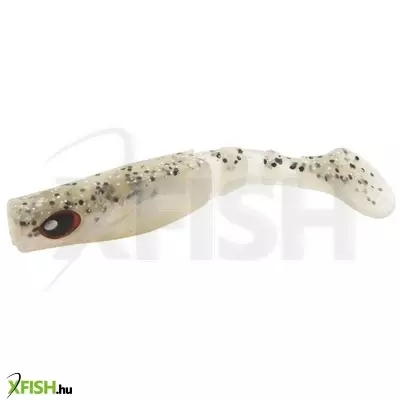 Mistrall Dominator Szürke Fehér Csillám Gumihal 65mm 5,2Gr 20db/csomag