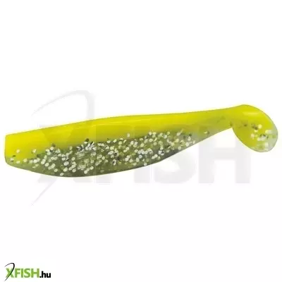 Mistrall Aggressor Sárga Szürke Csillám Gumihal 80mm 20db/csomag