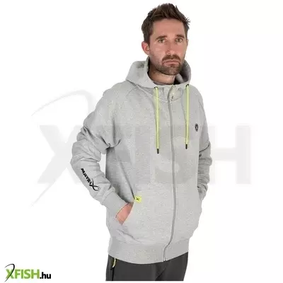 Matrix Full Zip Hoody Horgász Pulóver Szürke Xxl