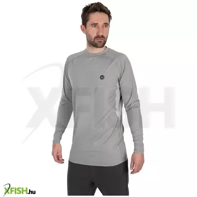 Matrix Uv Protective Long Sleeve T-Shirt Hosszú Ujjú Póló Szürke L