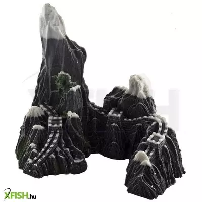 Szer-ber team hegyi bástyafal akvárium dekoráció - 39x15x24cm (gu-159)