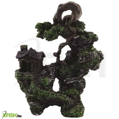 Szer-ber team hegyi ösvény akvárium dekoráció - 24x14x28cm (gu-175)