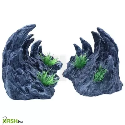 Szer-ber team kétrészes szurdok akvárium dekoráció - 14x8x11 + 12,5x8,5x9cm (gu-261)