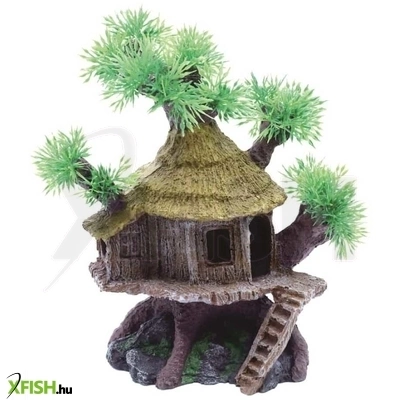 Szer-ber team lombház akvárium dekoráció - 19x12x22cm (gu-279)