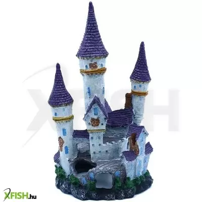 Szer-ber team mesebeli kastély akvárium dekoráció - 11,5x10,5x20cm (gu-337)