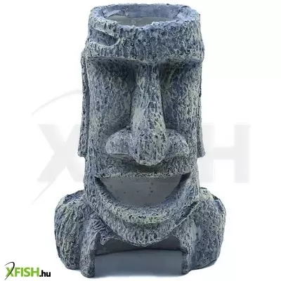 Szer-ber team mosolygó fejszobor akvárium dekoráció - 7,5x5x12cm (gu-346)