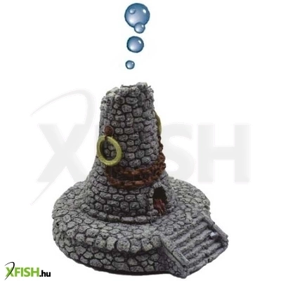 Szer-ber team világítótorony buborékoló akvárium dekoráció - 11,5x10,5x11cm (gu-358)