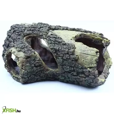Szer-ber team fatörzs dekoráció akváriumba, terráriumba - 21x13x9,5cm (gu-370)