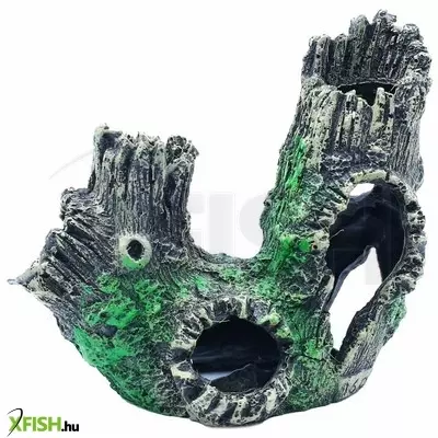 Szer-ber team fatörzs akvárium dekoráció - 16x9x14cm (gu-372)