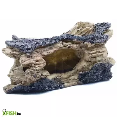 Szer-ber team fatörzs dekoráció akváriumba, terráriumba - 11x5x5cm (gu-377)