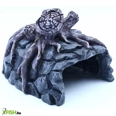 Szer-ber team szikla barlang akvárium dekoráció - 14x15x12cm (gu-378)
