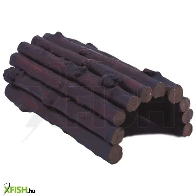 Szer-ber team farönk alagút akvárium-terrárium dekoráció - 19x11x7cm (gu-380)