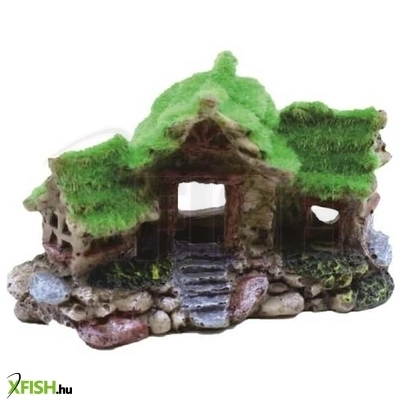 Szer-ber team mohatetős ház akvárium dekoráció - 13x7x7,5cm (gu-387)