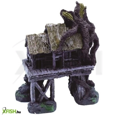 Szer-ber team halászház akvárium dekoráció - 15x8,5x17cm (gu-399)