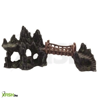 Szer-ber team függőhíd akvárium dekoráció - 29x9x13cm (gu-415)