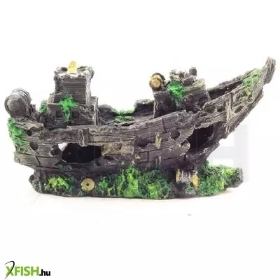 Szer-ber team hajóroncs akvárium dekoráció - 26x10,5x12,5cm (gu-805)